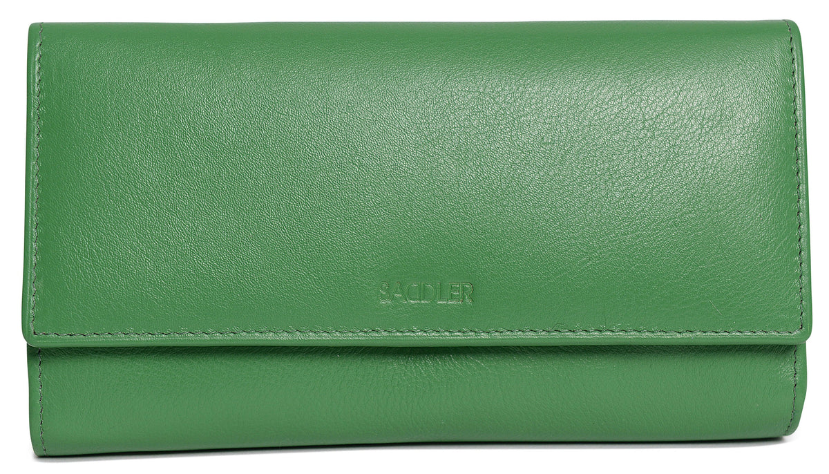 Large Leather Multi-Section Purse "Grace" – Handmade by Saddler | RFID Protected &amp; Gift Boxed