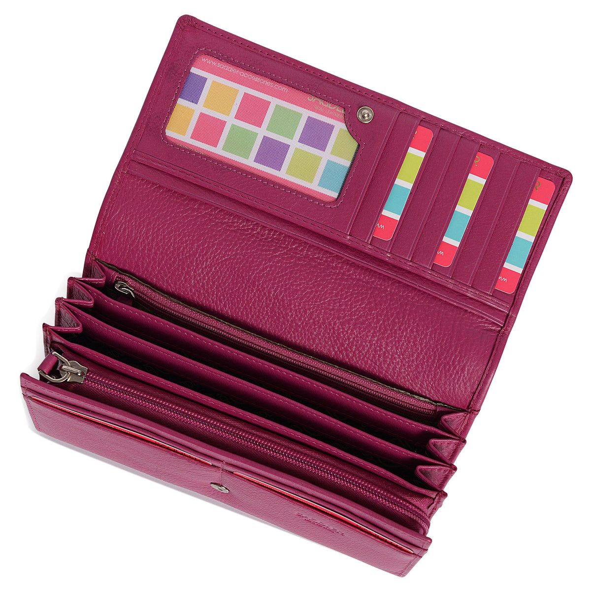 Large Leather Multi-Section Purse "Grace" – Handmade by Saddler | RFID Protected &amp; Gift Boxed