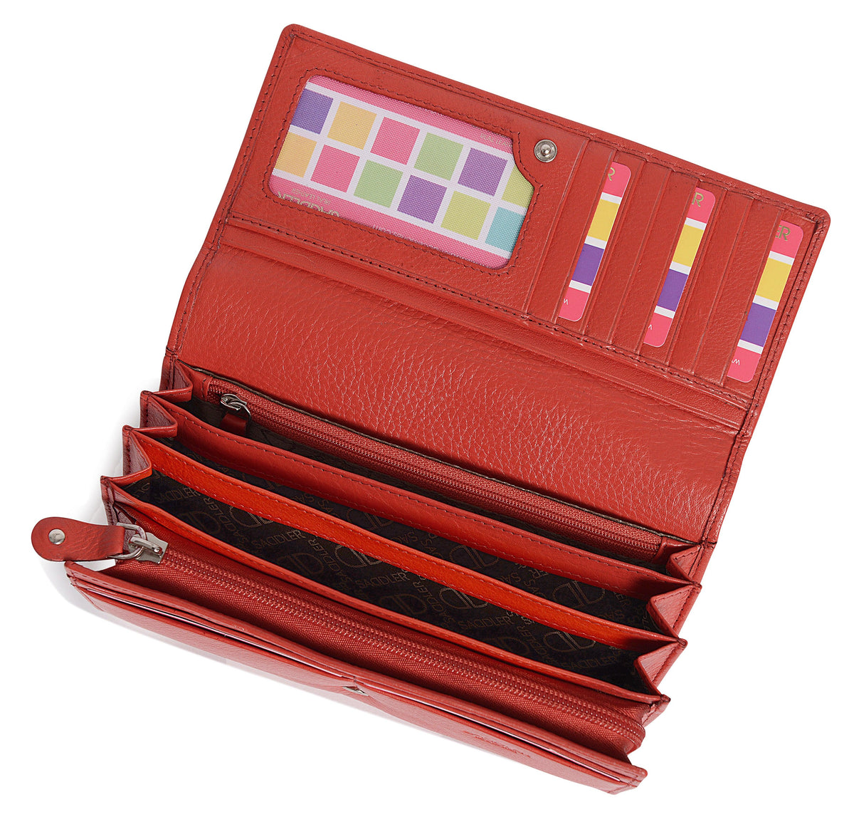 Large Leather Multi-Section Purse "Grace" – Handmade by Saddler | RFID Protected &amp; Gift Boxed