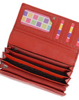 Large Leather Multi-Section Purse "Grace" – Handmade by Saddler | RFID Protected & Gift Boxed