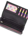 Large Leather Multi-Section Purse "Grace" – Handmade by Saddler | RFID Protected & Gift Boxed