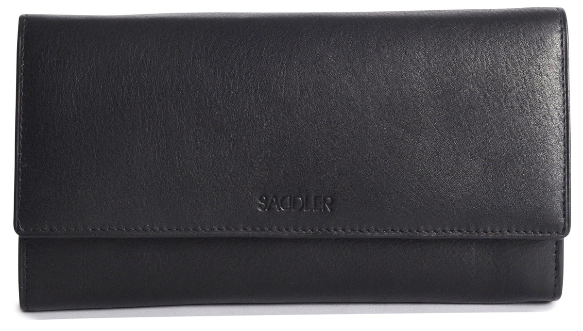 Large Leather Multi-Section Purse "Grace" – Handmade by Saddler | RFID Protected &amp; Gift Boxed