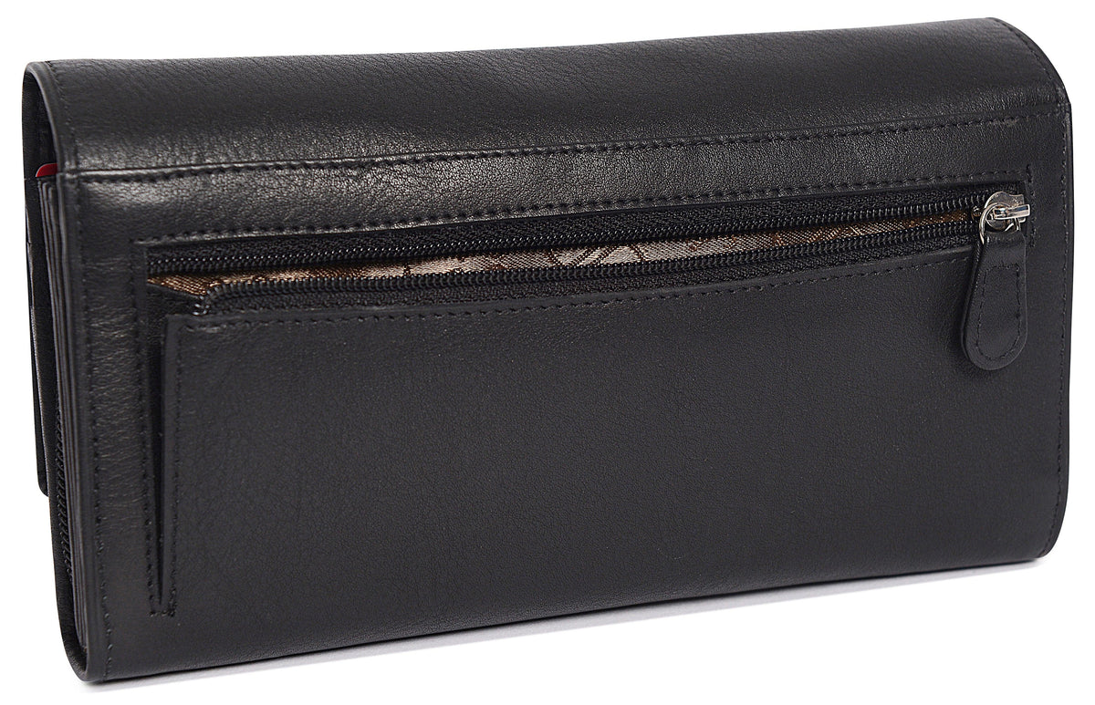 Large Leather Multi-Section Purse "Grace" – Handmade by Saddler | RFID Protected &amp; Gift Boxed
