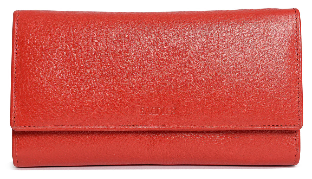 Large Leather Multi-Section Purse "Grace" – Handmade by Saddler | RFID Protected &amp; Gift Boxed
