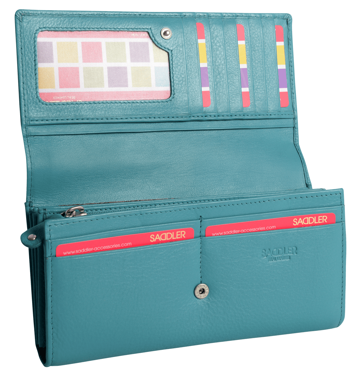 Large Leather Multi-Section Purse "Grace" – Handmade by Saddler | RFID Protected &amp; Gift Boxed