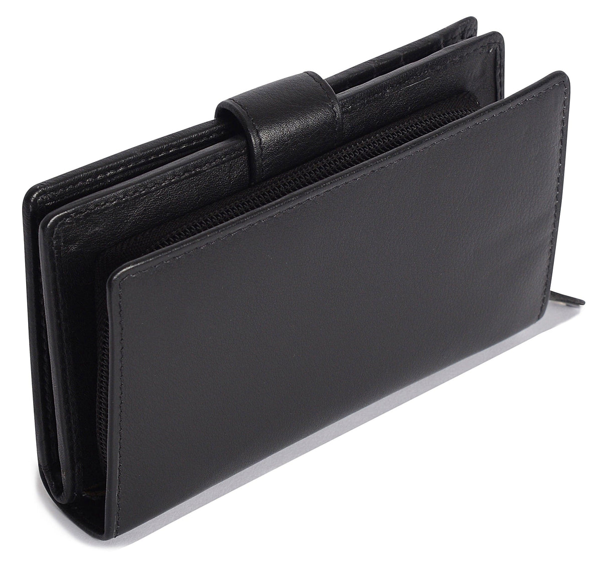 Mid-Size Leather Purse Wallet  "Holly" – Handmade by Saddler | RFID Protected &amp; Gift Boxed