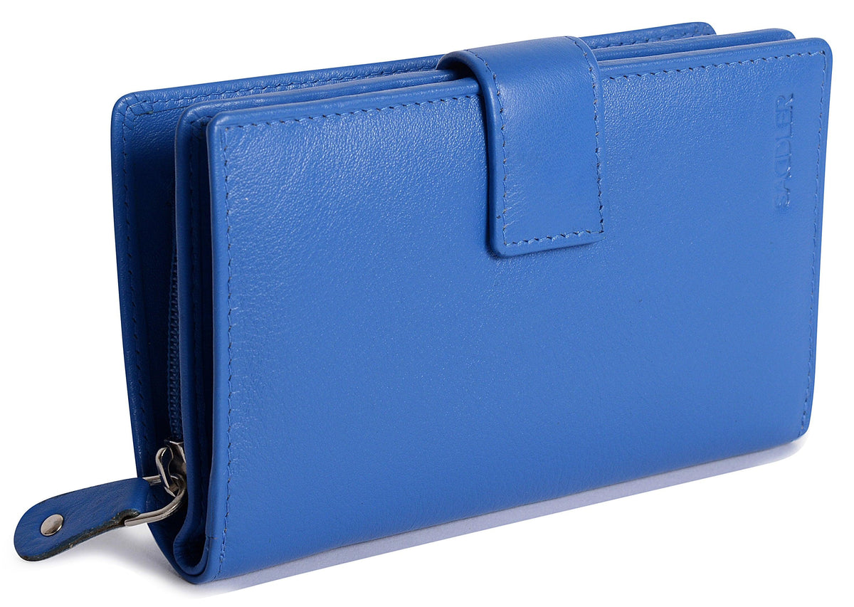 Mid-Size Leather Purse Wallet  "Holly" – Handmade by Saddler | RFID Protected &amp; Gift Boxed