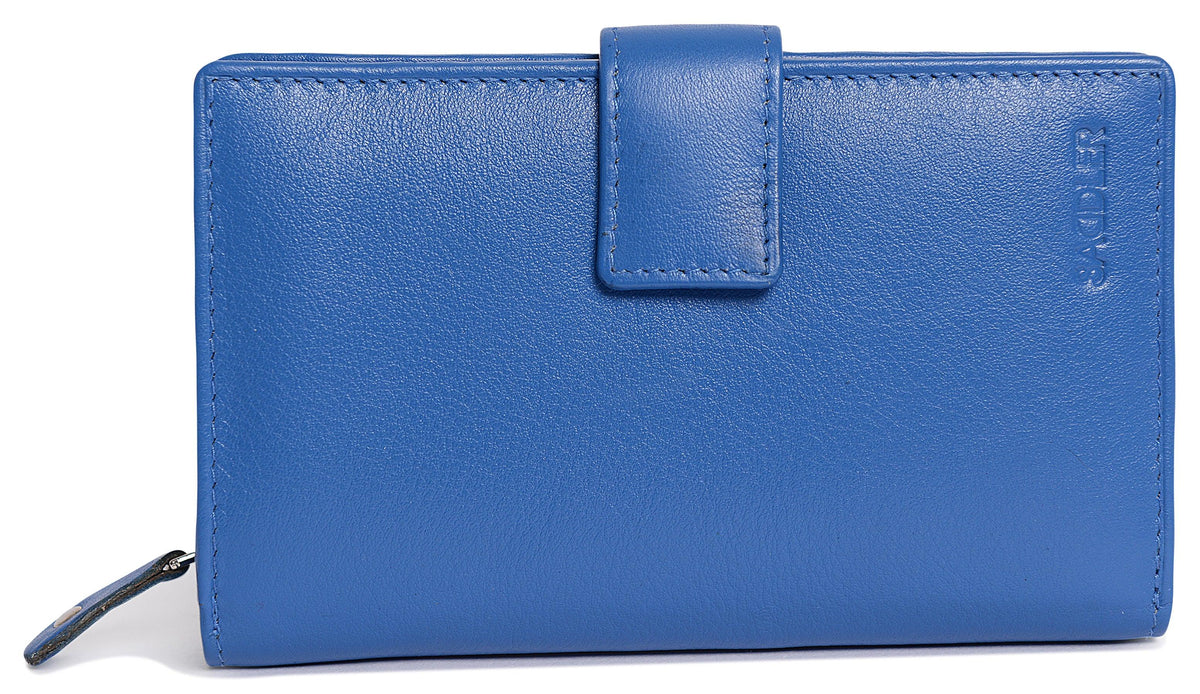 Mid-Size Leather Purse Wallet  "Holly" – Handmade by Saddler | RFID Protected &amp; Gift Boxed