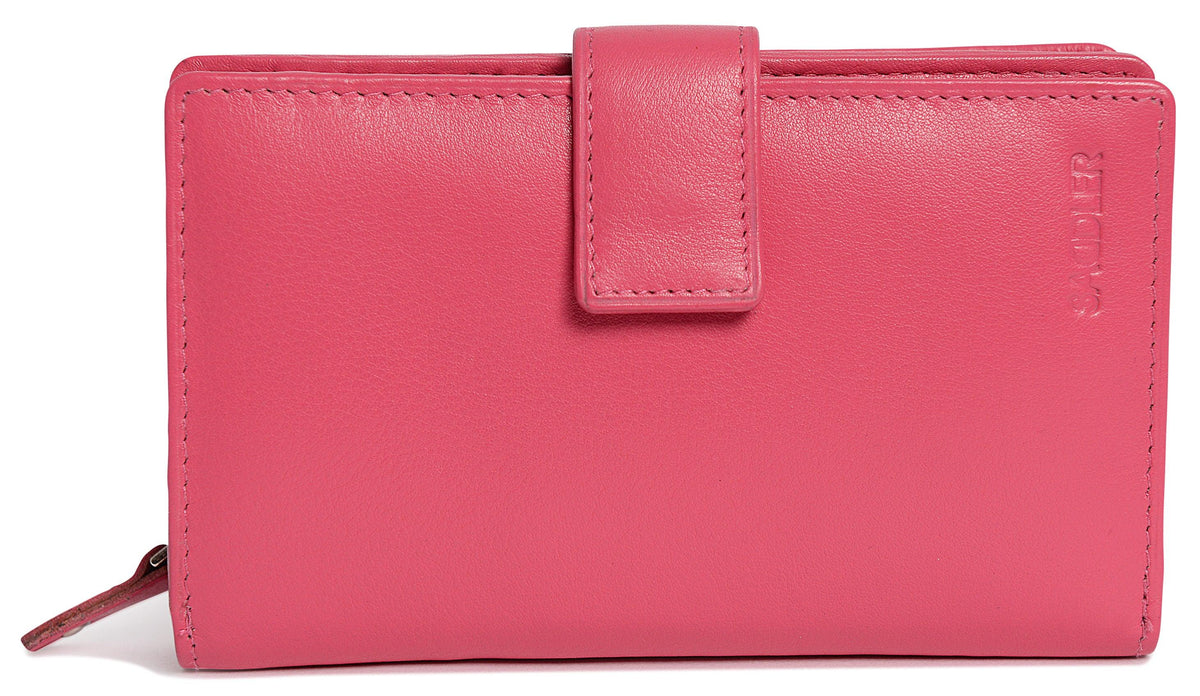 Mid-Size Leather Purse Wallet  "Holly" – Handmade by Saddler | RFID Protected &amp; Gift Boxed