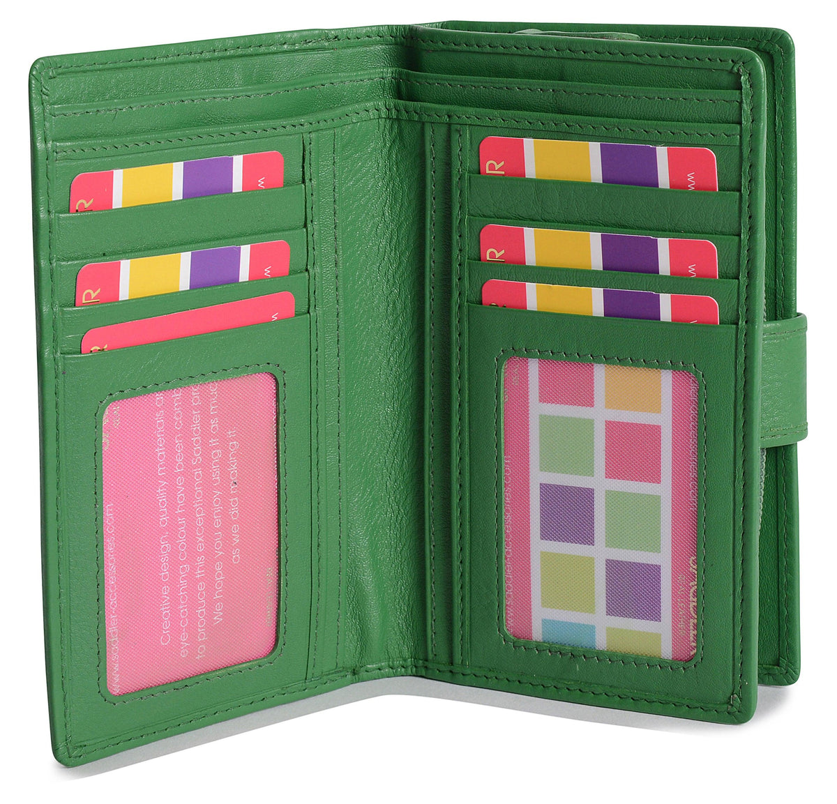 Mid-Size Leather Purse Wallet  "Holly" – Handmade by Saddler | RFID Protected &amp; Gift Boxed