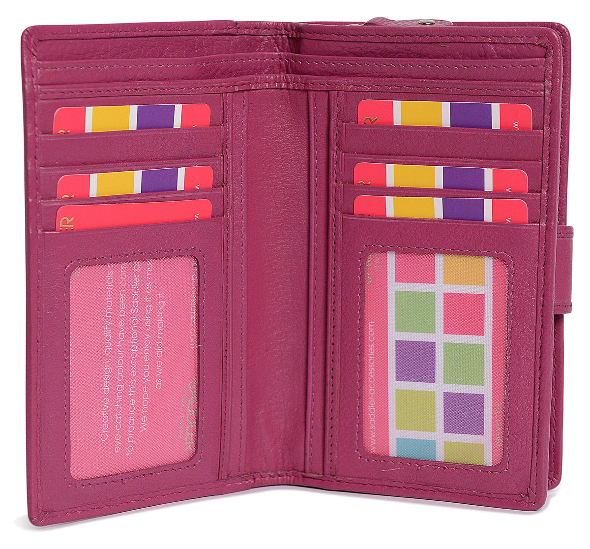 Mid-Size Leather Purse Wallet  "Holly" – Handmade by Saddler | RFID Protected &amp; Gift Boxed