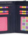 Mid-Size Leather Purse Wallet  "Holly" – Handmade by Saddler | RFID Protected & Gift Boxed