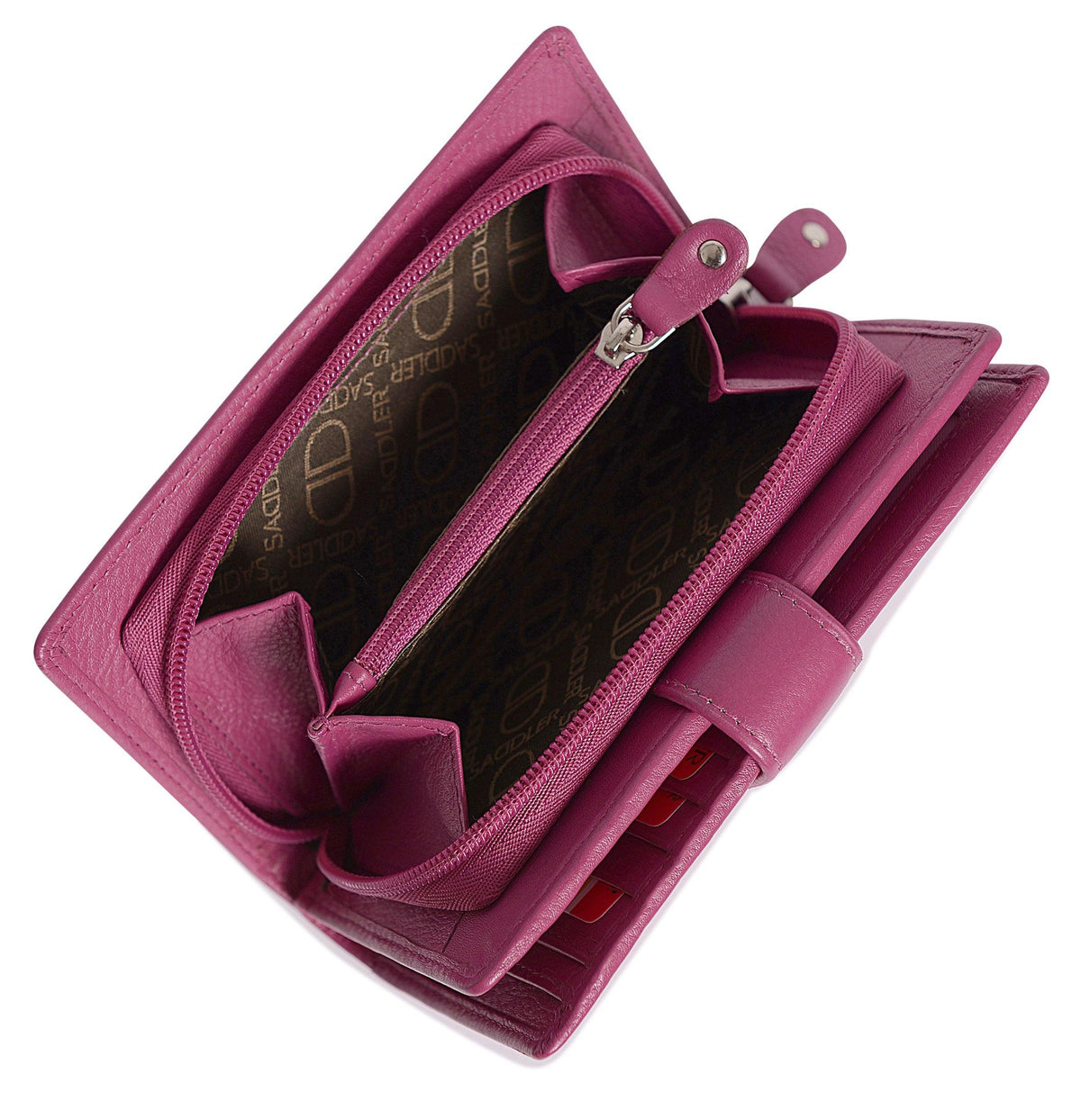 Mid-Size Leather Purse Wallet  "Holly" – Handmade by Saddler | RFID Protected &amp; Gift Boxed