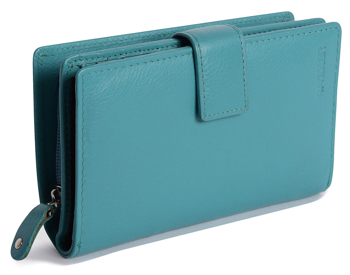 Mid-Size Leather Purse Wallet  "Holly" – Handmade by Saddler | RFID Protected &amp; Gift Boxed