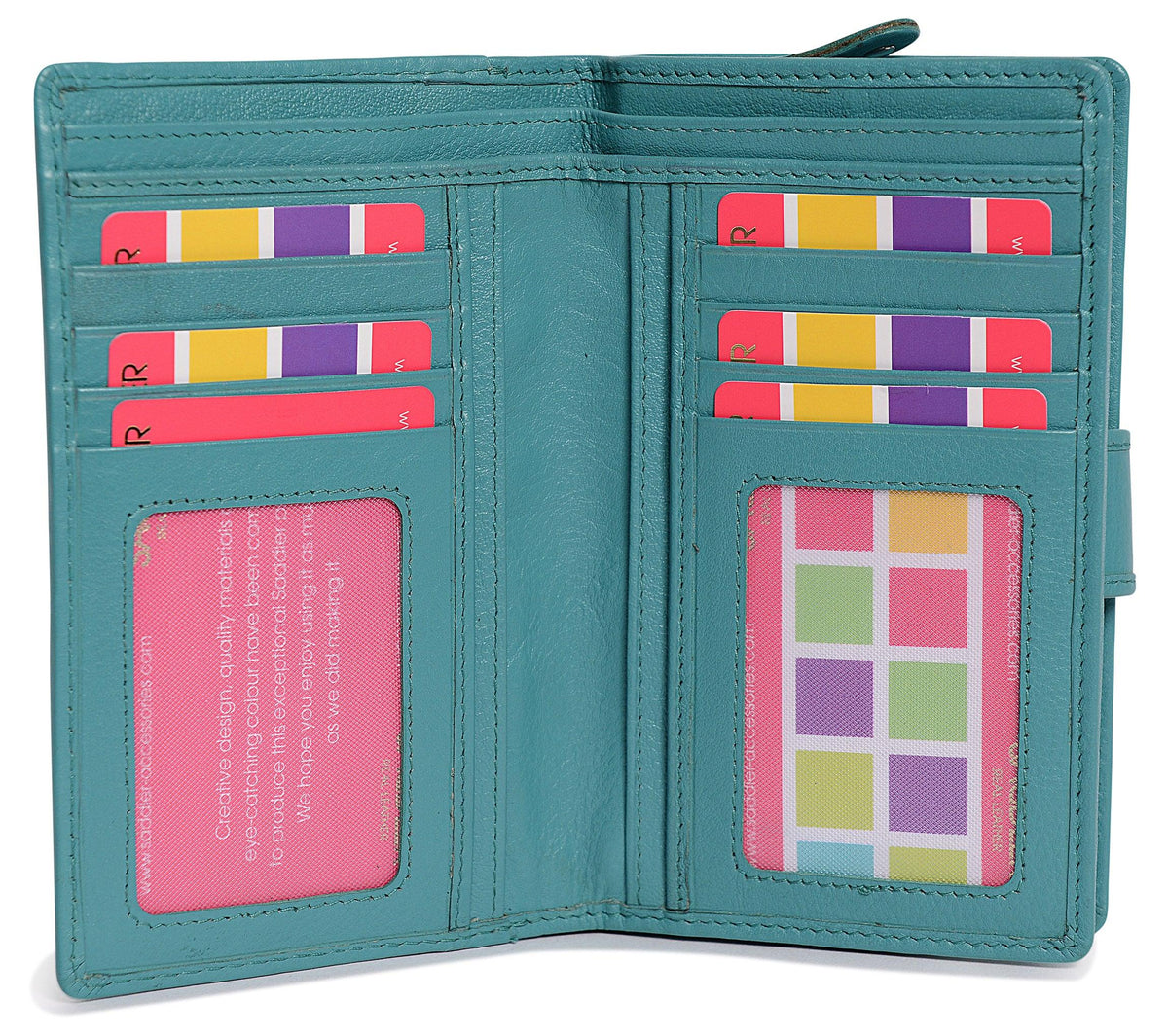 Mid-Size Leather Purse Wallet  "Holly" – Handmade by Saddler | RFID Protected &amp; Gift Boxed