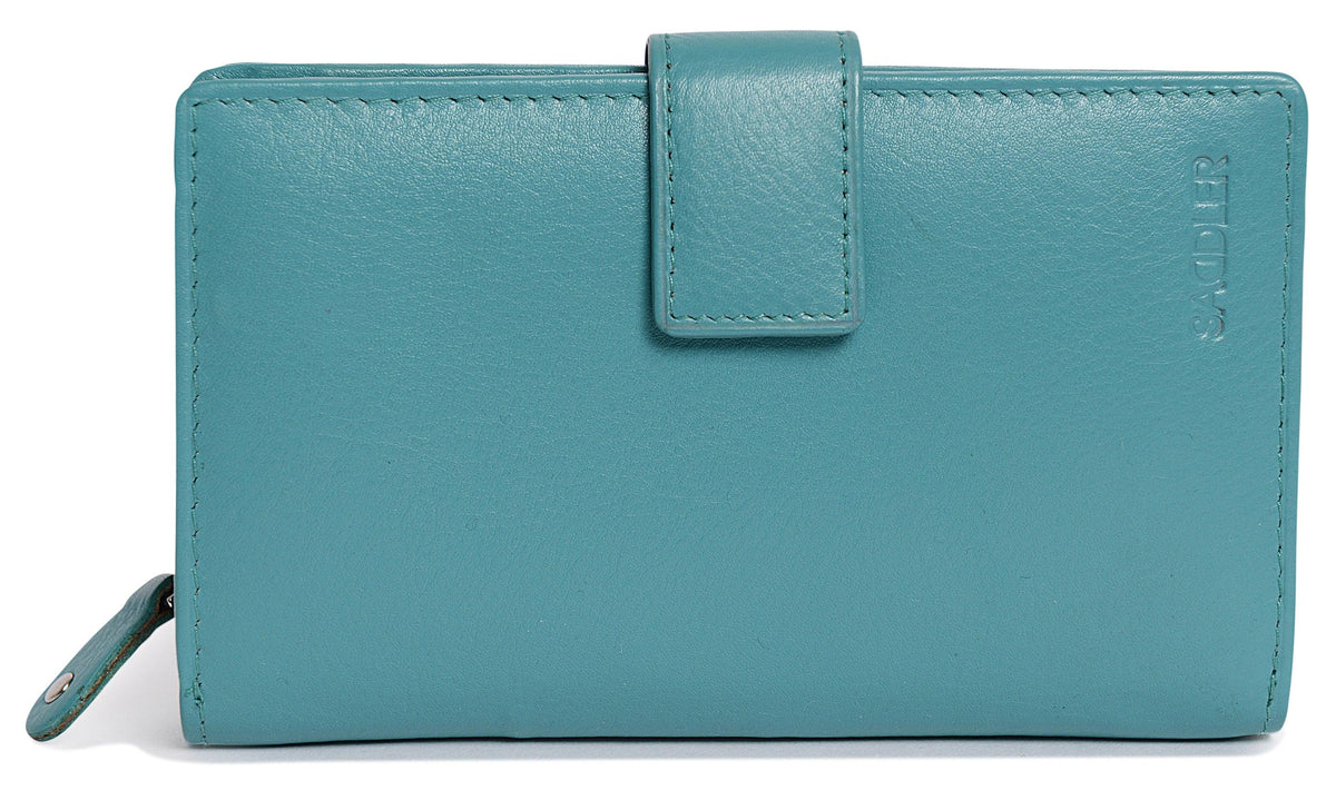 Mid-Size Leather Purse Wallet  "Holly" – Handmade by Saddler | RFID Protected &amp; Gift Boxed