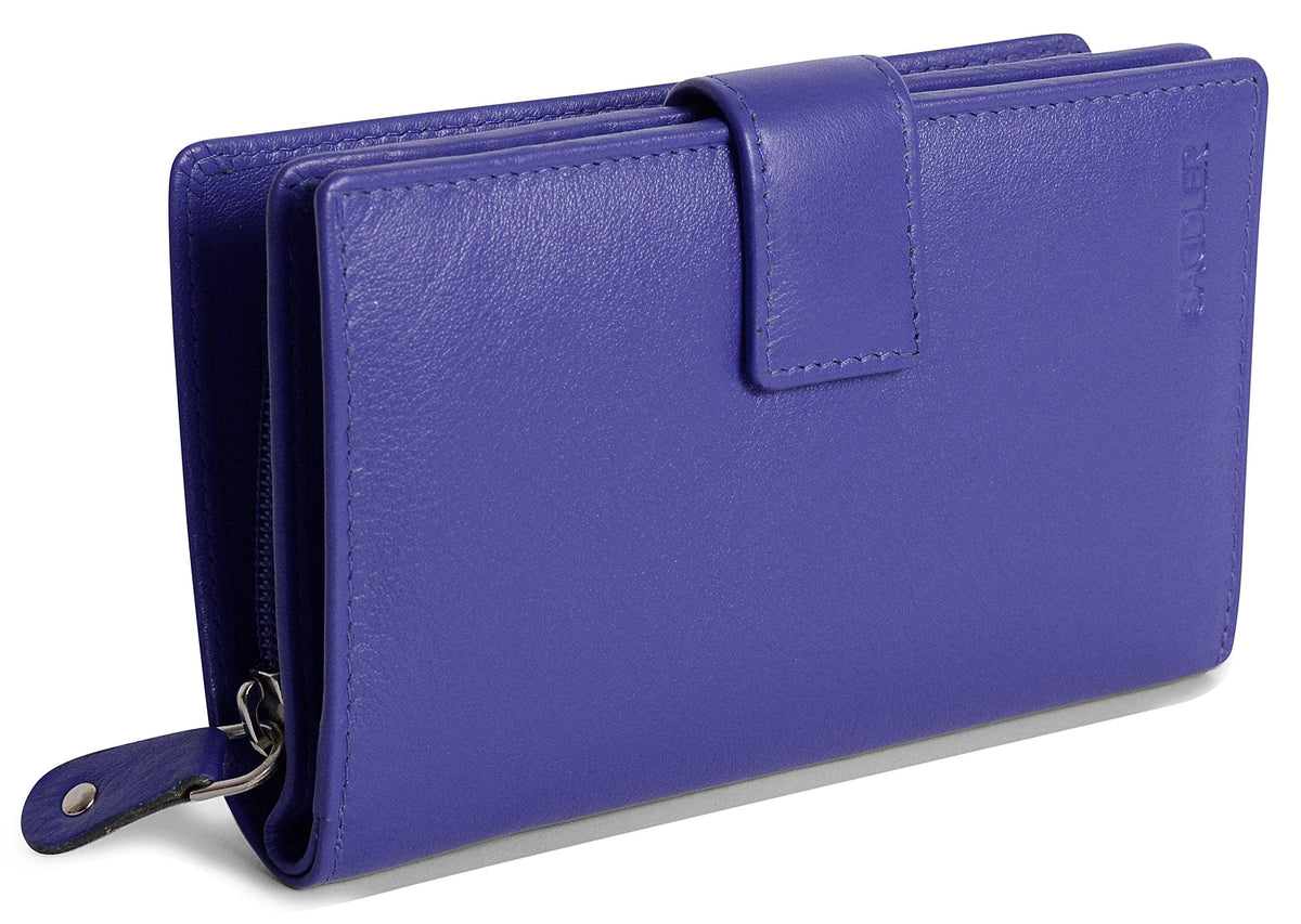 Mid-Size Leather Purse Wallet  "Holly" – Handmade by Saddler | RFID Protected &amp; Gift Boxed