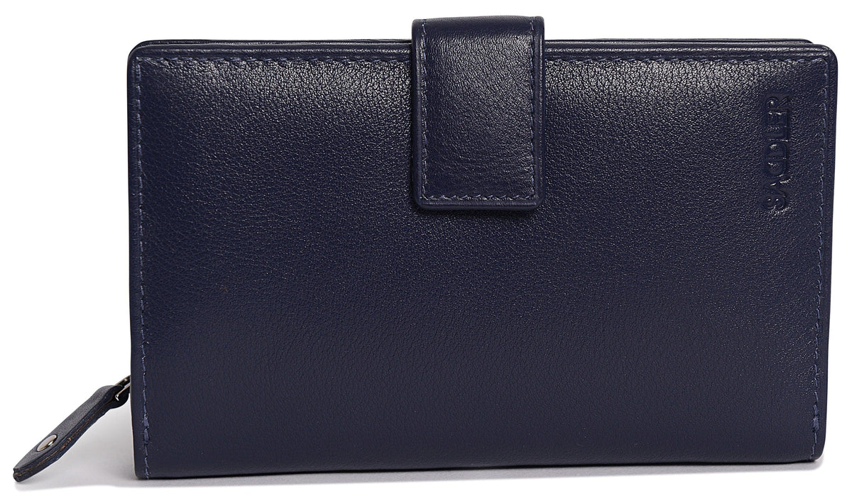 Mid-Size Leather Purse Wallet  "Holly" – Handmade by Saddler | RFID Protected &amp; Gift Boxed