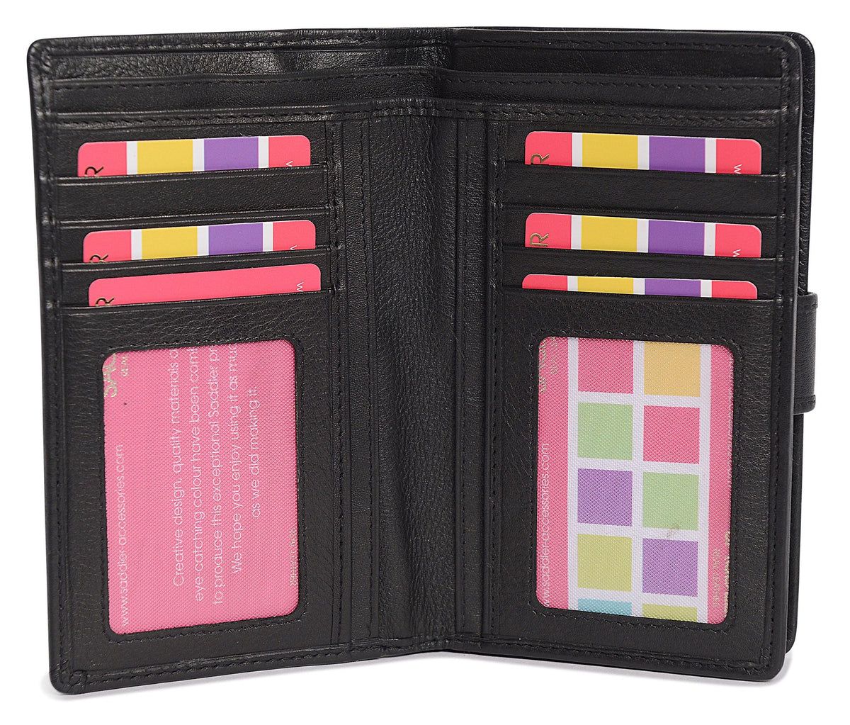 Mid-Size Leather Purse Wallet  "Holly" – Handmade by Saddler | RFID Protected &amp; Gift Boxed
