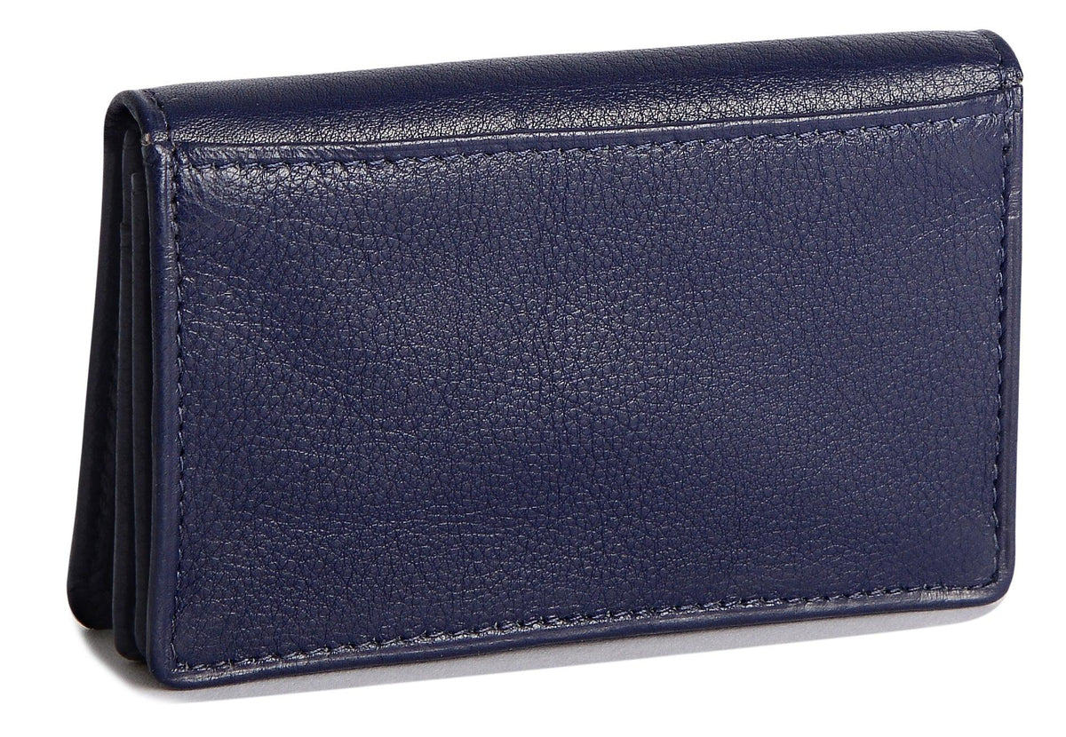 SADDLER JESSICA Leather Credit Card Holder with RFID Protection - 2 Sections and ID Window
