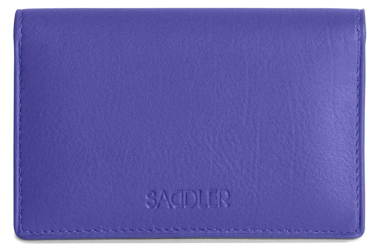 SADDLER JESSICA Leather Credit Card Holder with RFID Protection - 2 Sections and ID Window
