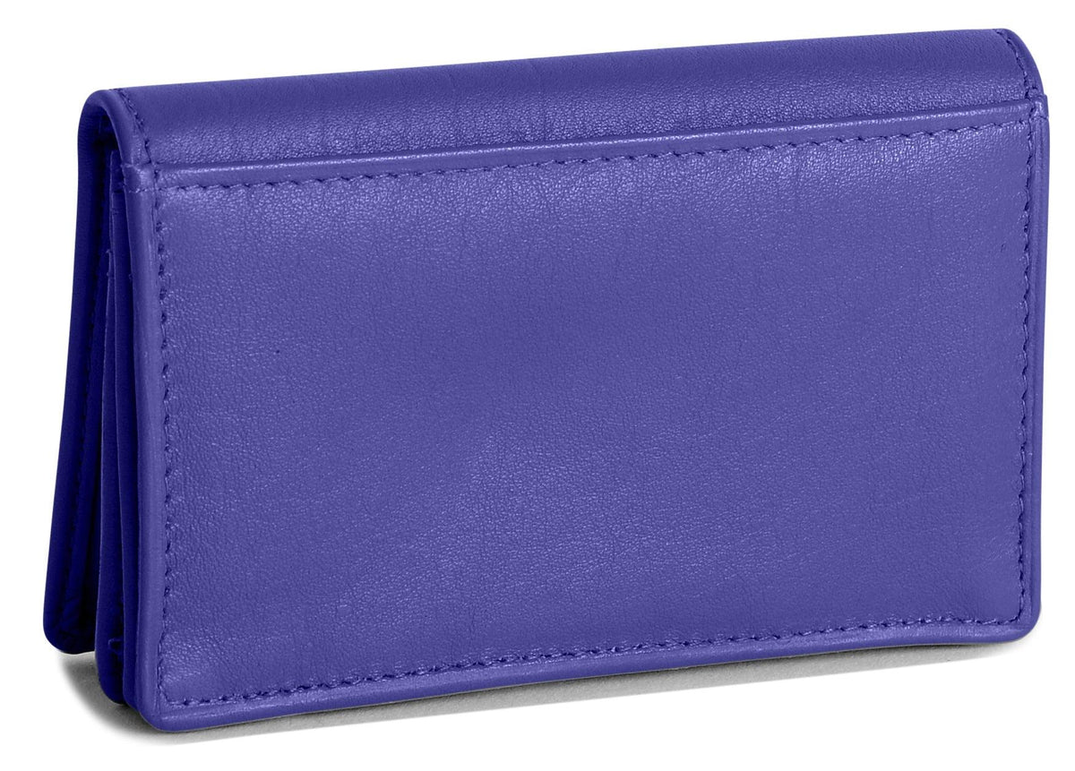 SADDLER JESSICA Leather Credit Card Holder with RFID Protection - 2 Sections and ID Window