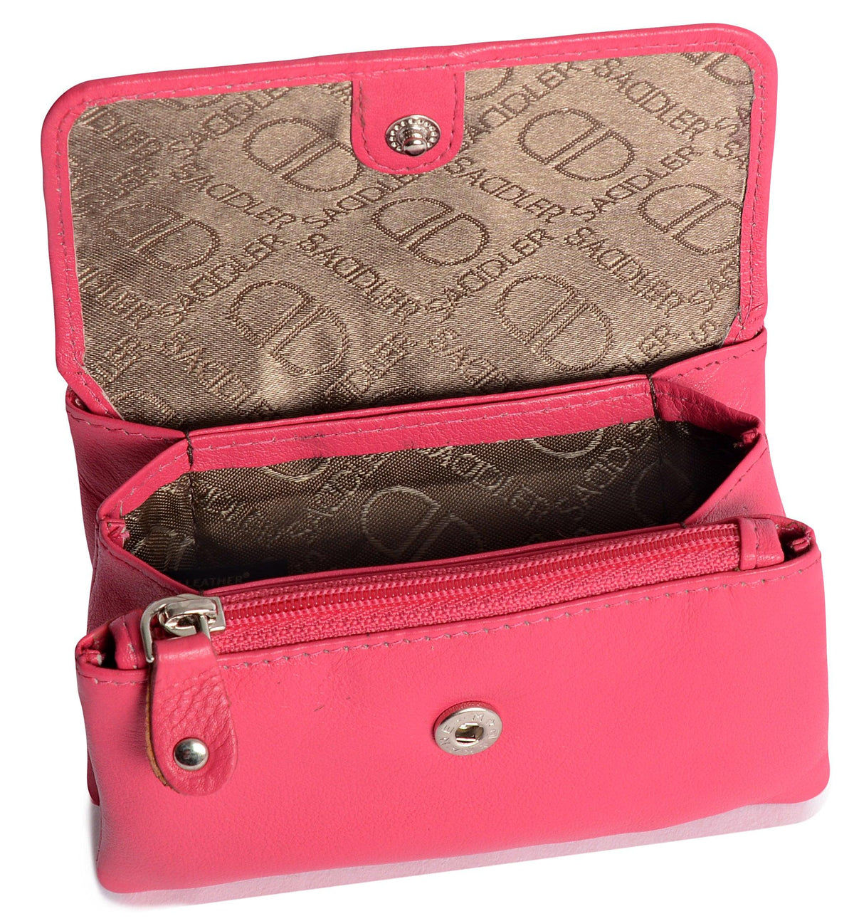 Spacious Leather Purse "Lily" – Handmade by Saddler | RFID Protected &amp; Gift Boxed | Triple Gusset Design for Cards, Coins &amp; Keys