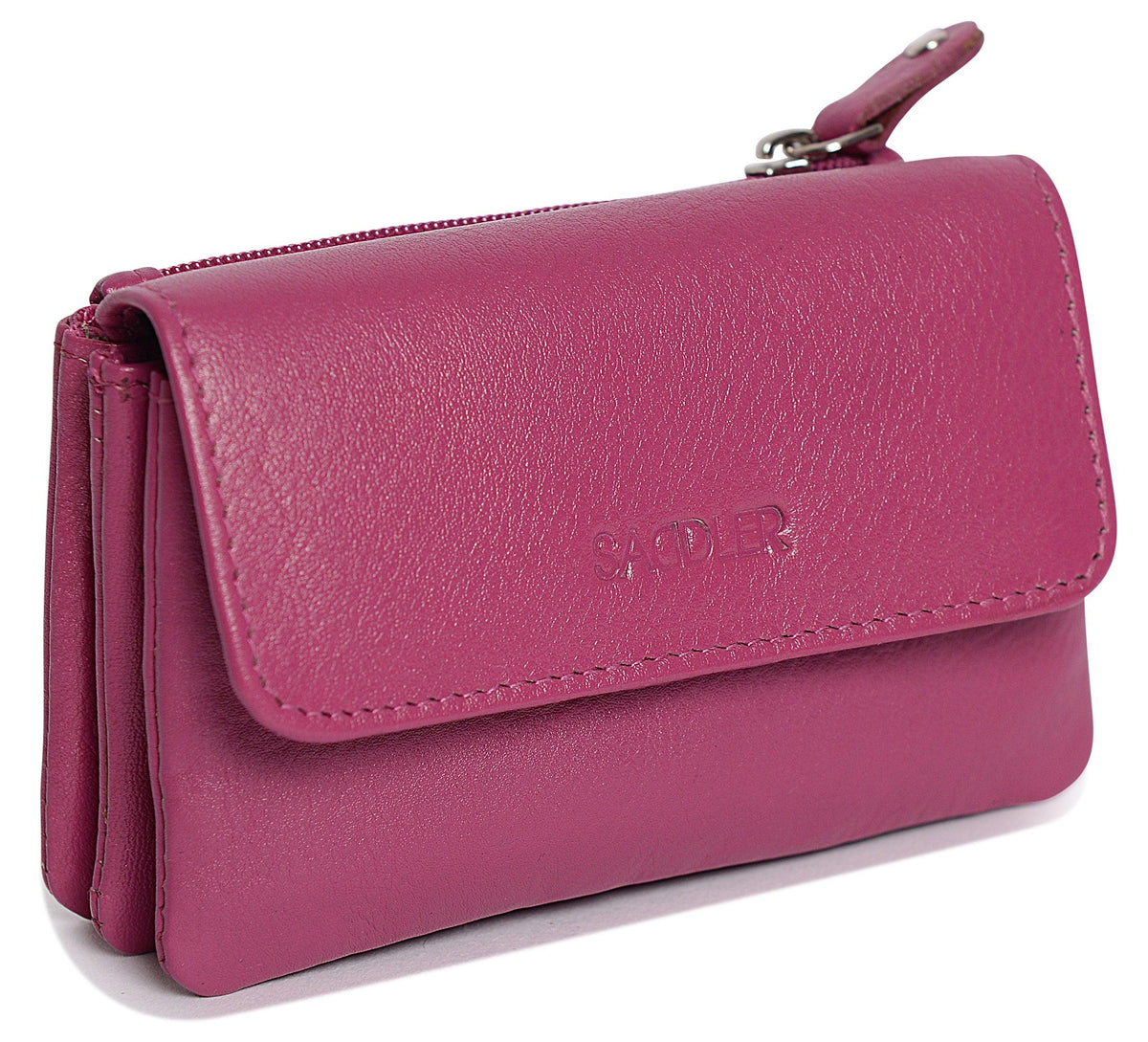 Spacious Leather Purse "Lily" – Handmade by Saddler | RFID Protected &amp; Gift Boxed | Triple Gusset Design for Cards, Coins &amp; Keys