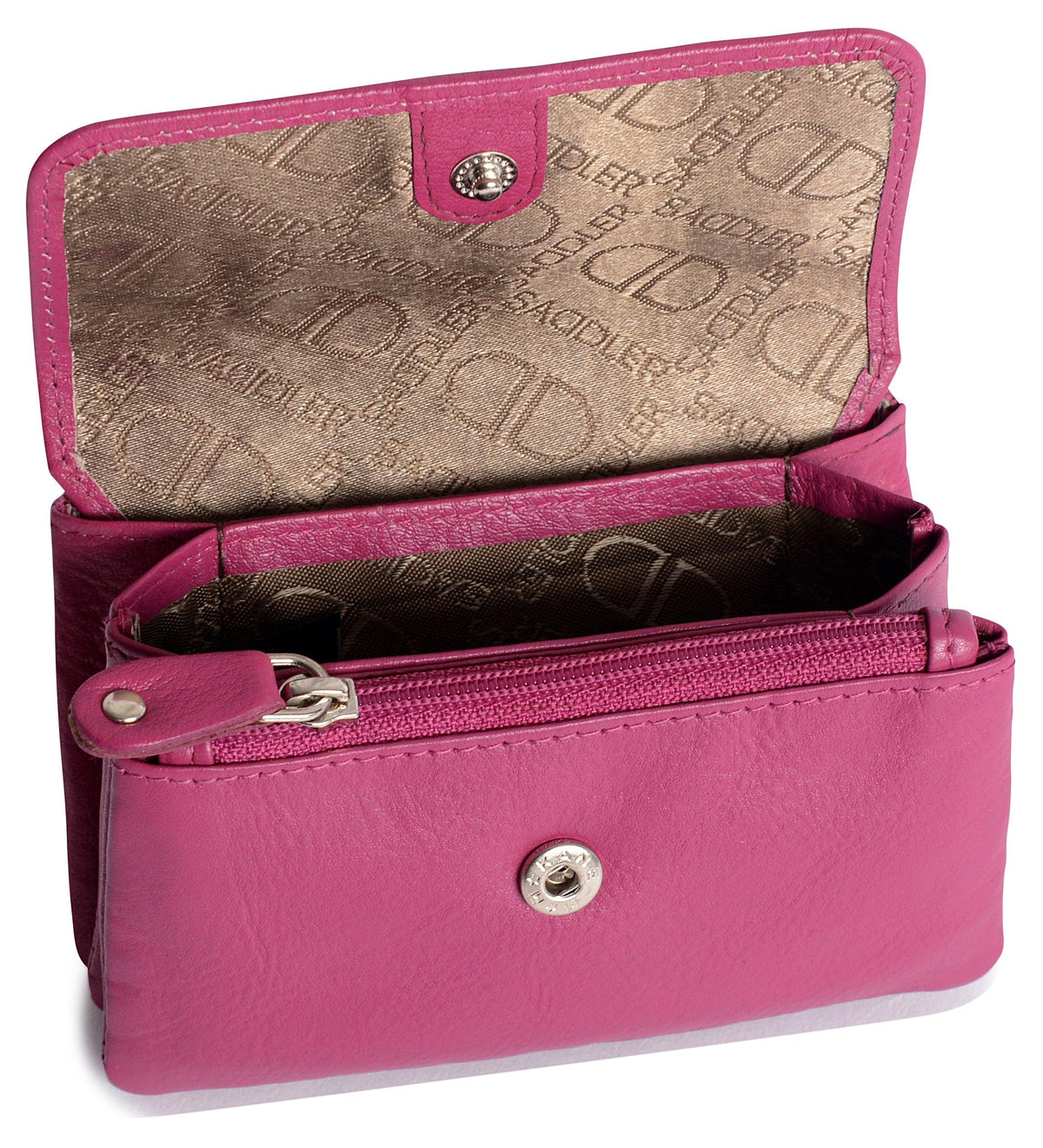 Spacious Leather Purse "Lily" – Handmade by Saddler | RFID Protected &amp; Gift Boxed | Triple Gusset Design for Cards, Coins &amp; Keys