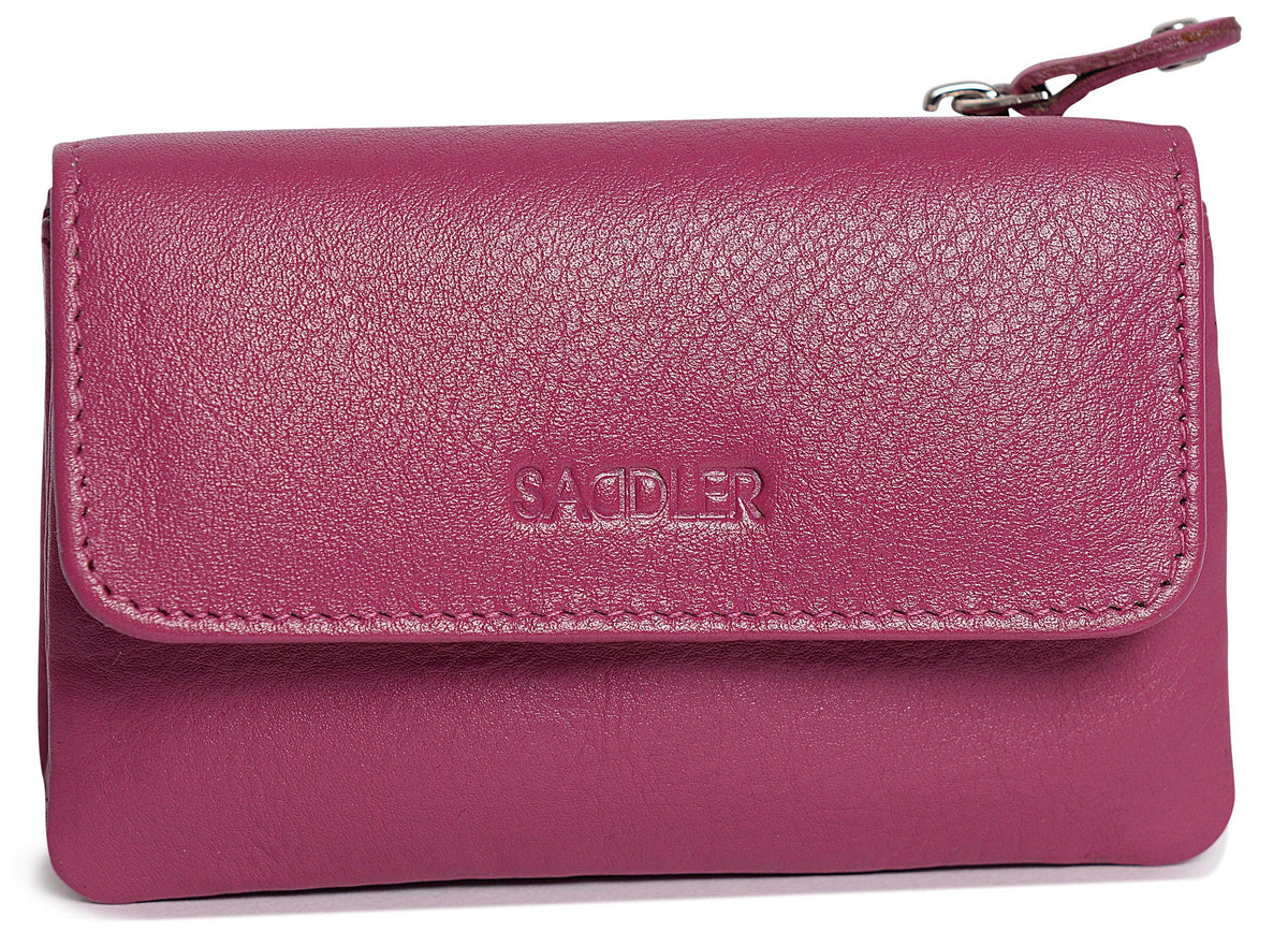 Spacious Leather Purse "Lily" – Handmade by Saddler | RFID Protected &amp; Gift Boxed | Triple Gusset Design for Cards, Coins &amp; Keys