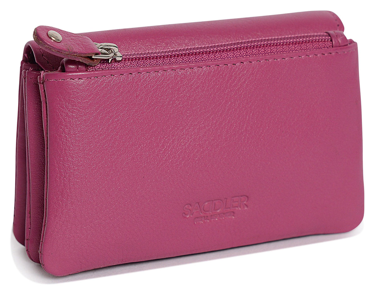 Spacious Leather Purse "Lily" – Handmade by Saddler | RFID Protected &amp; Gift Boxed | Triple Gusset Design for Cards, Coins &amp; Keys