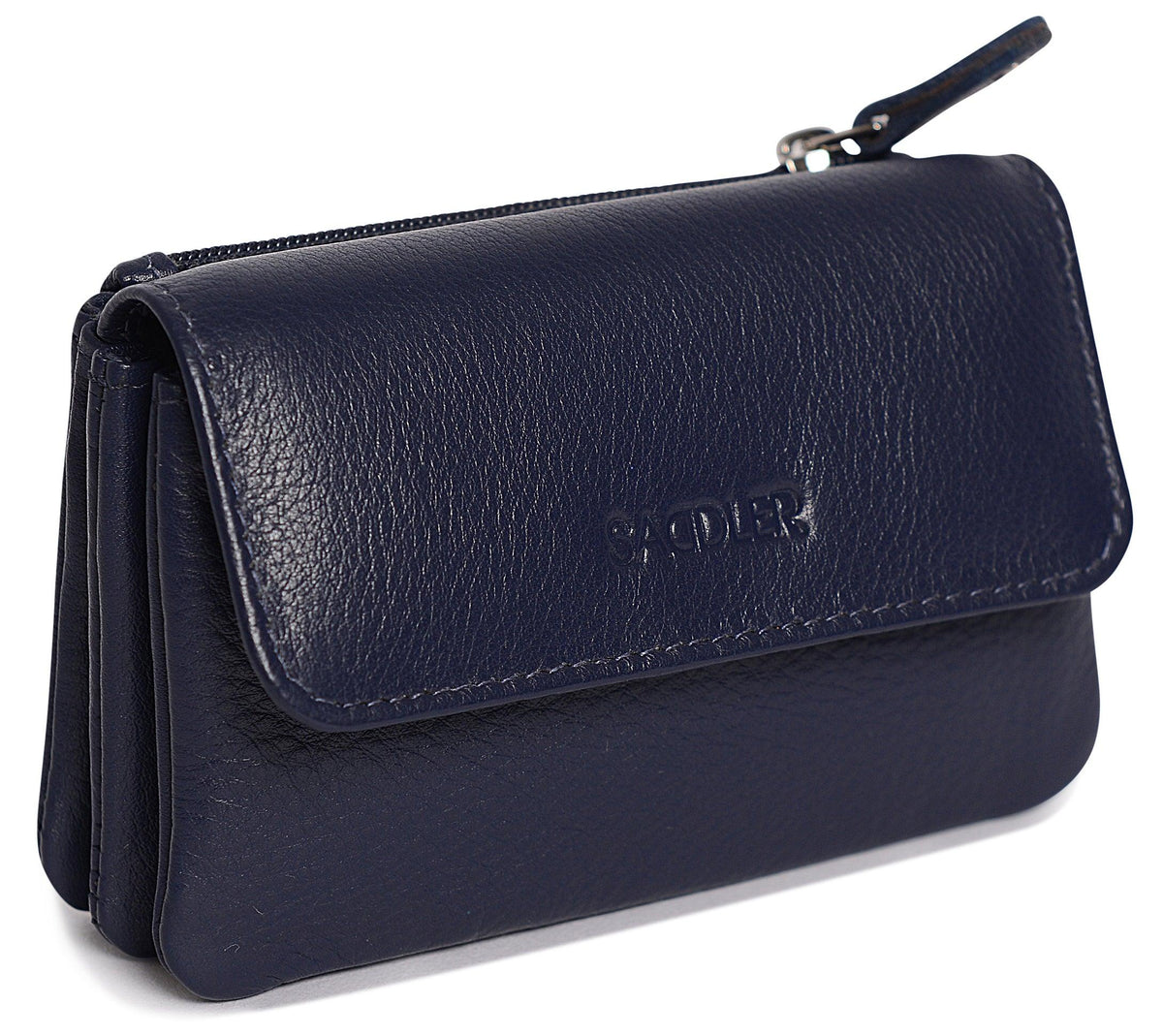 Spacious Leather Purse "Lily" – Handmade by Saddler | RFID Protected &amp; Gift Boxed | Triple Gusset Design for Cards, Coins &amp; Keys