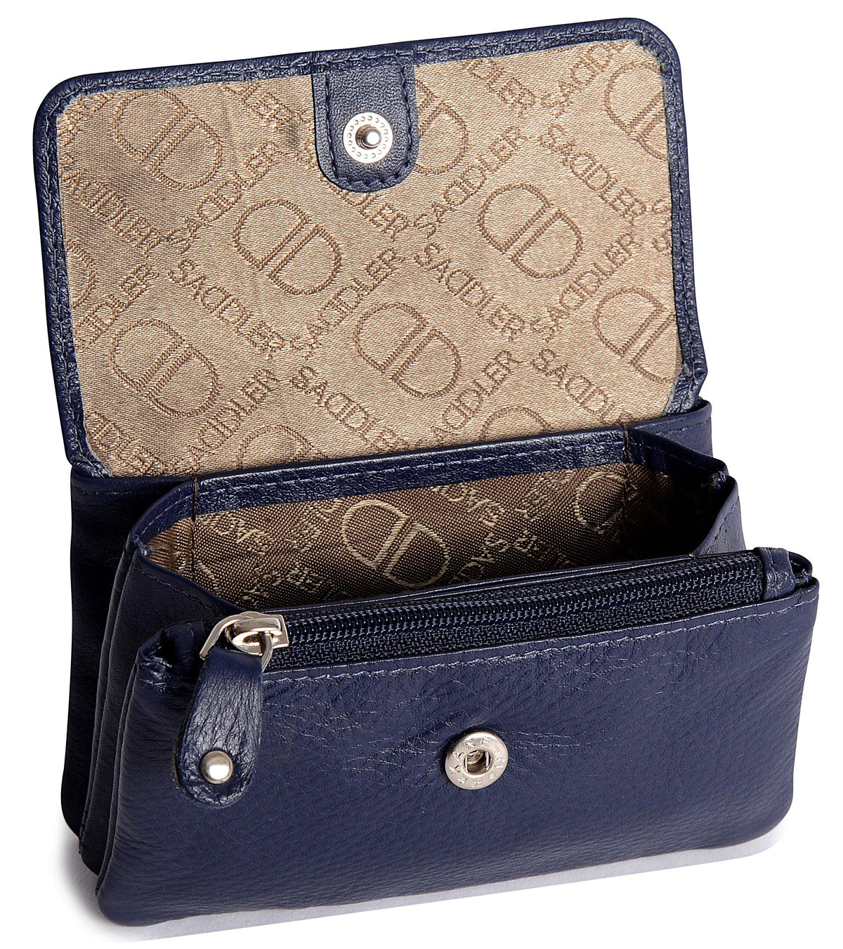 Spacious Leather Purse "Lily" – Handmade by Saddler | RFID Protected &amp; Gift Boxed | Triple Gusset Design for Cards, Coins &amp; Keys