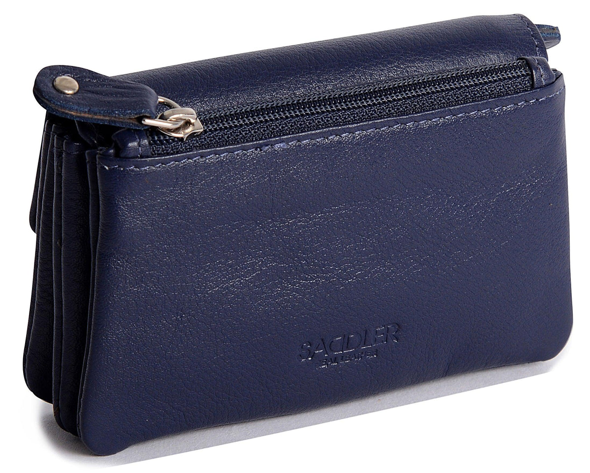 Spacious Leather Purse "Lily" – Handmade by Saddler | RFID Protected &amp; Gift Boxed | Triple Gusset Design for Cards, Coins &amp; Keys