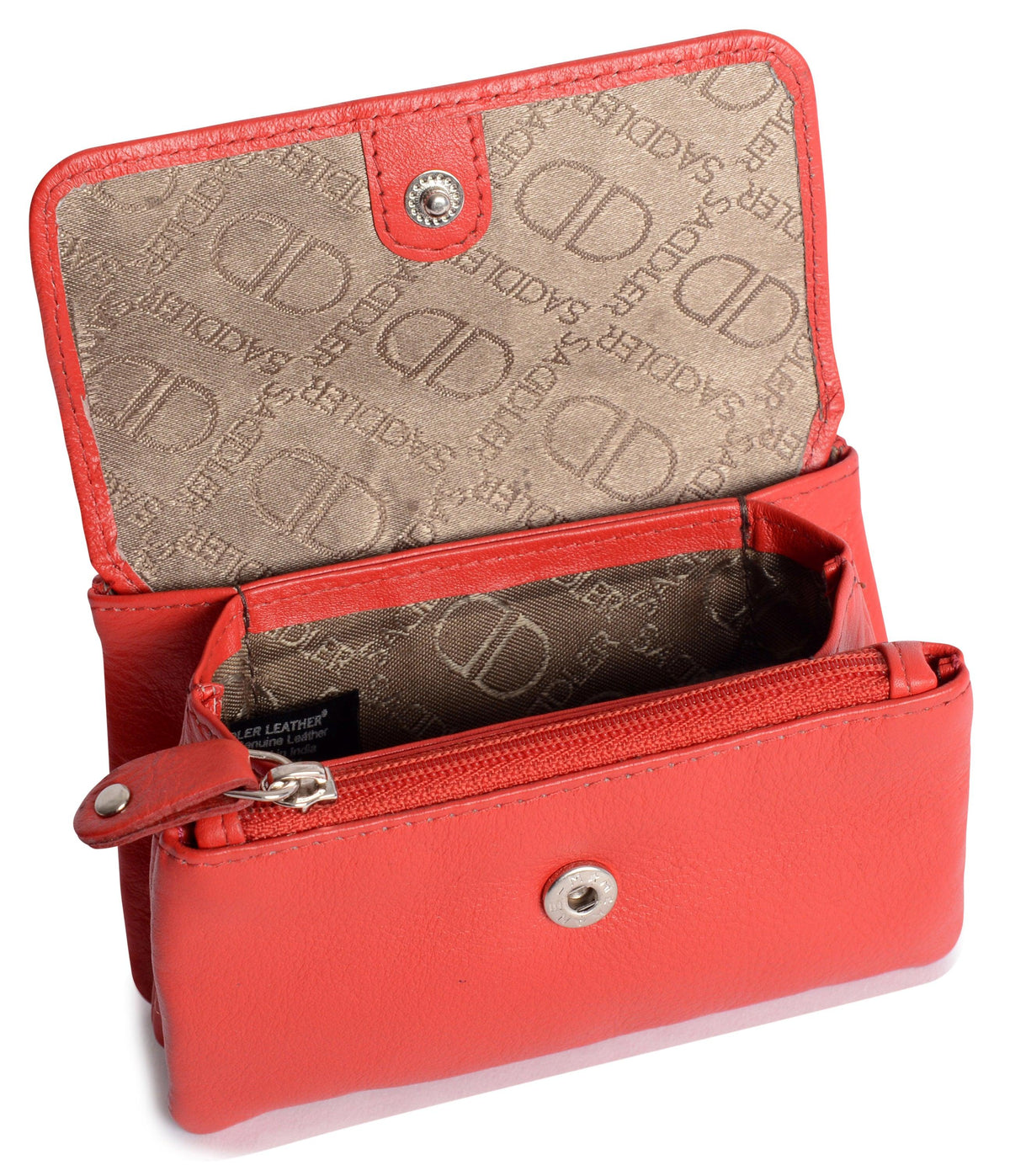 Spacious Leather Purse "Lily" – Handmade by Saddler | RFID Protected &amp; Gift Boxed | Triple Gusset Design for Cards, Coins &amp; Keys
