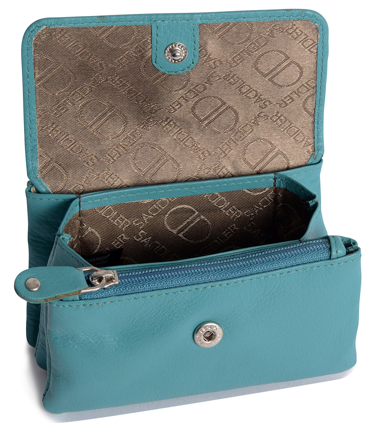 Spacious Leather Purse "Lily" – Handmade by Saddler | RFID Protected &amp; Gift Boxed | Triple Gusset Design for Cards, Coins &amp; Keys
