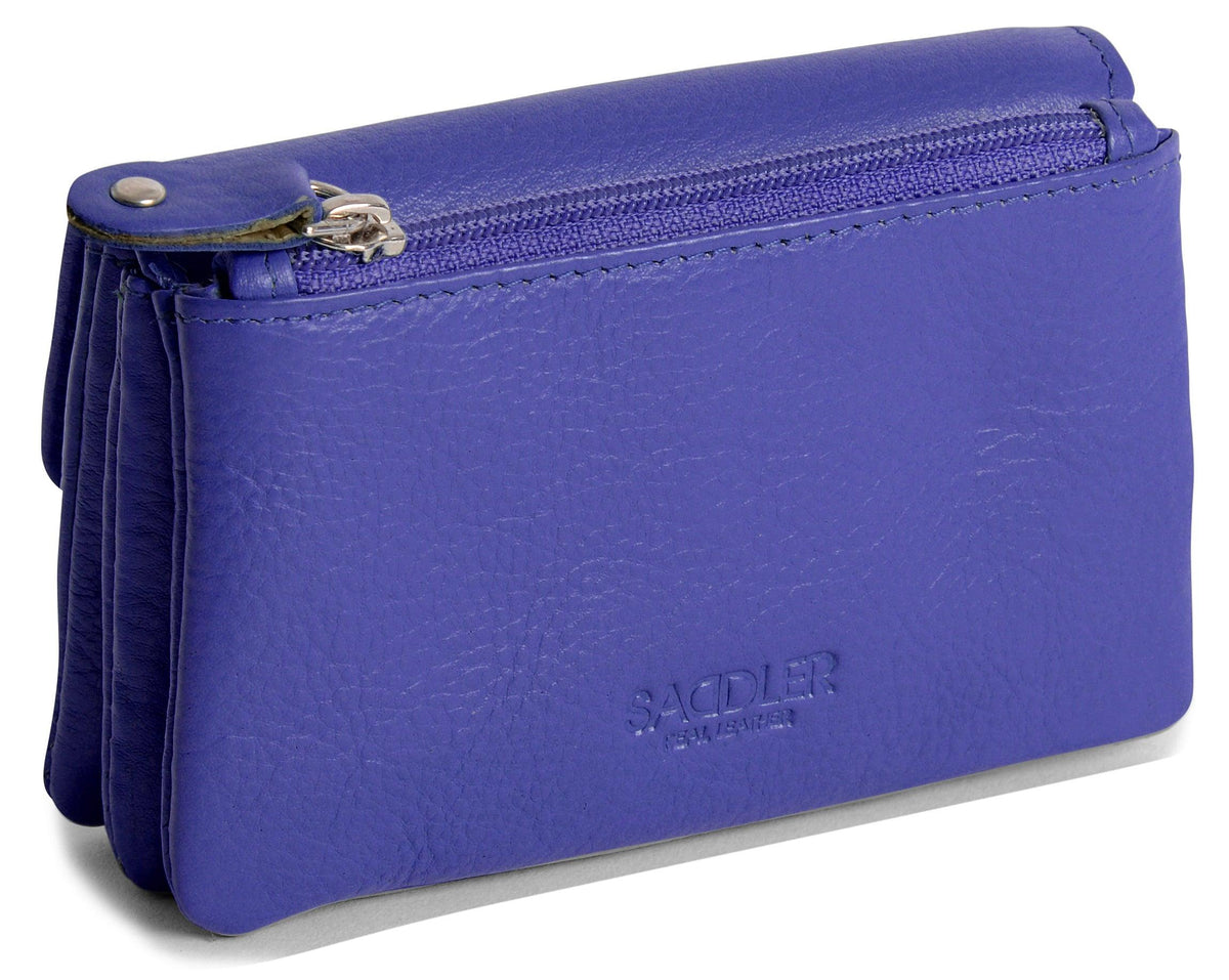 Spacious Leather Purse "Lily" – Handmade by Saddler | RFID Protected &amp; Gift Boxed | Triple Gusset Design for Cards, Coins &amp; Keys