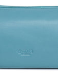 SADDLER MEGAN Leather Zip Top Cosmetic Bag - Large Capacity and Inner Zip Pocket - RFID Protected