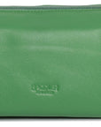 SADDLER MEGAN Leather Zip Top Cosmetic Bag - Large Capacity and Inner Zip Pocket - RFID Protected