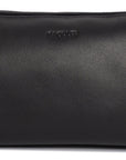 SADDLER MEGAN Leather Zip Top Cosmetic Bag - Large Capacity and Inner Zip Pocket - RFID Protected
