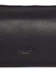 SADDLER MEGAN Leather Zip Top Cosmetic Bag - Large Capacity and Inner Zip Pocket - RFID Protected