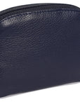 Compact Leather Zip-Top Coin Purse "Molly" – Handmade by Saddler | RFID Protected & Gift Boxed | With Front Pocket & Interior Key Ring