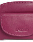 Compact Leather Zip-Top Coin Purse "Molly" – Handmade by Saddler | RFID Protected & Gift Boxed | With Front Pocket & Interior Key Ring
