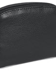 Compact Leather Zip-Top Coin Purse "Molly" – Handmade by Saddler | RFID Protected & Gift Boxed | With Front Pocket & Interior Key Ring