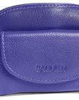Compact Leather Zip-Top Coin Purse "Molly" – Handmade by Saddler | RFID Protected & Gift Boxed | With Front Pocket & Interior Key Ring