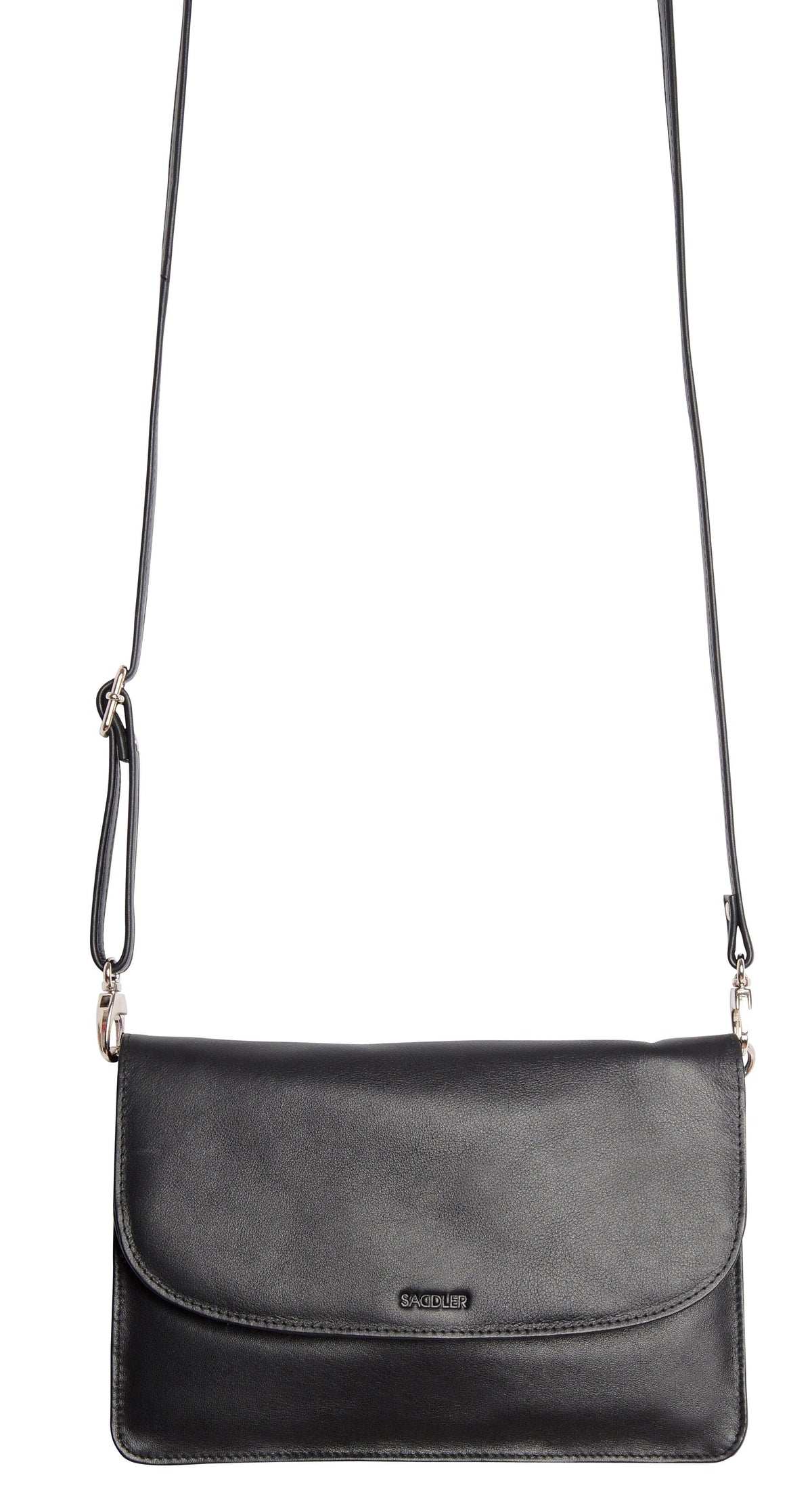 SADDLER Olivia 3-Section Leather Crossbody Bag &amp; Clutch – Compact &amp; Stylish - Gift Boxed