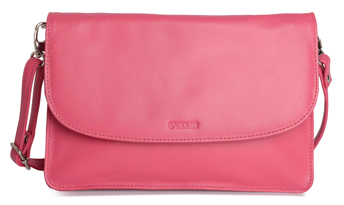 SADDLER Olivia 3-Section Leather Crossbody Bag &amp; Clutch – Compact &amp; Stylish - Gift Boxed