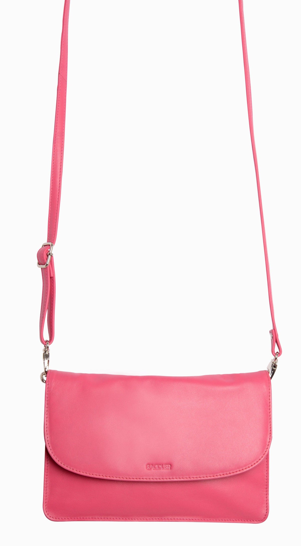 SADDLER Olivia 3-Section Leather Crossbody Bag &amp; Clutch – Compact &amp; Stylish - Gift Boxed