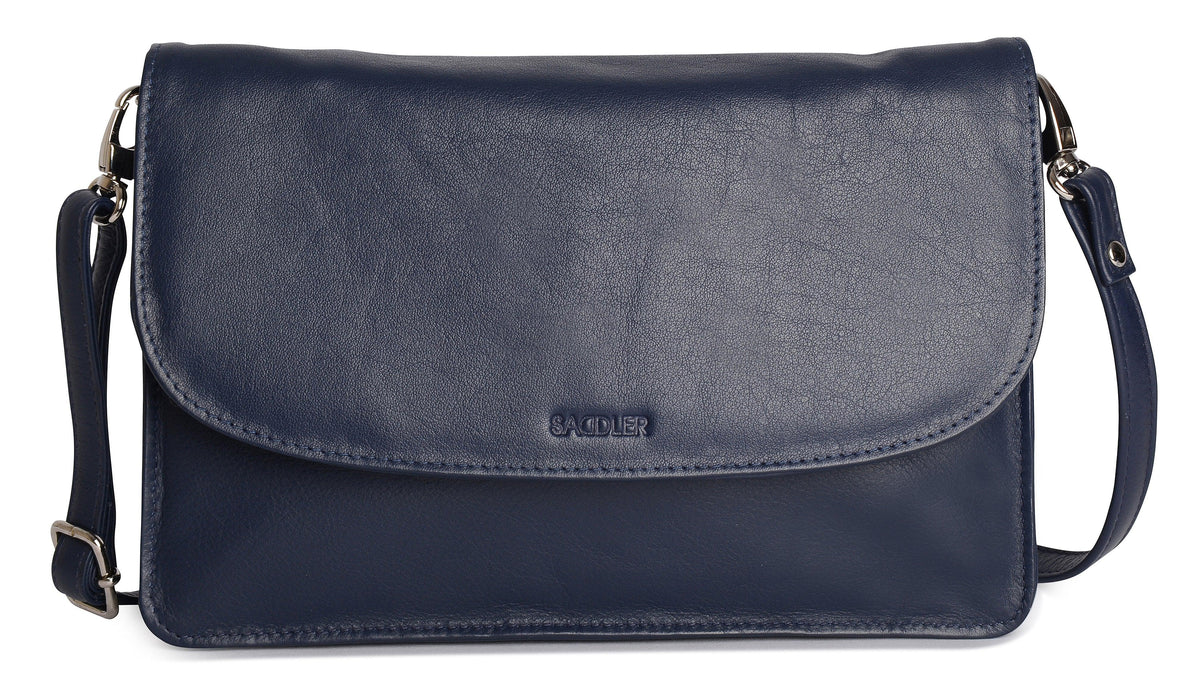 SADDLER Olivia 3-Section Leather Crossbody Bag &amp; Clutch – Compact &amp; Stylish - Gift Boxed