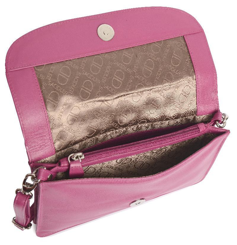 SADDLER Olivia 3-Section Leather Crossbody Bag &amp; Clutch – Compact &amp; Stylish - Gift Boxed